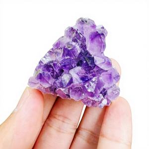 Ametista Druzy, Gema Suelta, Cristal Natural en Bruto, Cuarzo, Reiki, Sanación, Protección Espiritual, para la Fabricación de Joyas - Product Image 1
