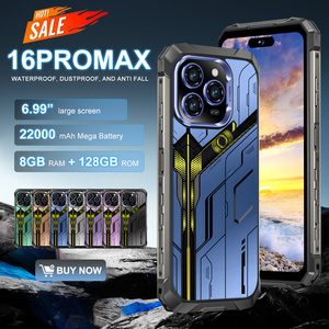 Smartphone robuste débloqué I 16 Pro Max, Android 15, 8 Go de RAM, 128 Go de ROM, batterie 22000 mAh, étanche <span class=keywords><strong>IP68</strong></span>, écran FHD, LTE, version usine - Product Image 6