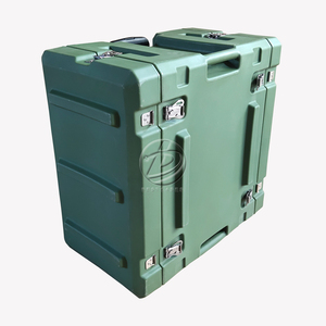 19 inch cứng nhựa không thấm nước IP65 chống sốc chống bụi 6U Rack trường hợp cho chuyến bay với OEM/ODM tùy biến thiết kế trọng lượng nhẹ - Product Image 4