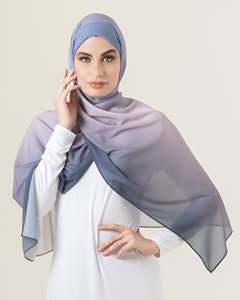 <span class=keywords><strong>2025</strong></span> Hot Bán hai tone Ombre in voan khăn cầu vồng Gradient màu Muslim hijab - Product Image 4