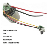 Moteur CC sans balais DH-BL29 12V 24V 10A 83000 tr/min 170-260W pour ventilateur puissant, sèche-cheveux, sèche-mains, souffleur turbo