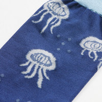 Chaussettes habillées pour femmes de haute qualité Jacquard Design légères respirantes avec motif de méduse de dessin animé ajoute une beauté unique pour les filles