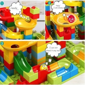 Mattoncini in marmo classici grandi blocchi giocattolo Set di mattoncini per bambini - Product Image 4