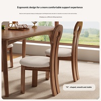 Nouvelle chaise de salle à manger en chêne massif de style chinois avec dossier rembourré en tissu, chaise de loisirs multifonctionnelle pour la maison CY045