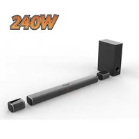 Barre de son Vofull 2025 nouvelle génération 240W 5.1CH avec caisson de basses BT V5.0 pour téléviseur intelligent, haut-parleur, home cinéma