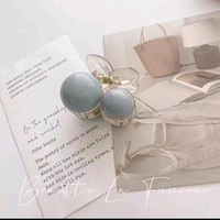 Bergaya 10cm kabut biru & hijau mutiara klip rambut | Hiu cakar terbuat dari plastik PC Resin | Ideal untuk pakaian pesta