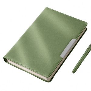 Customizable A5 Size Business Leather Notebook with Organizer Hardcover <b>Sewing</b> Binding Featuring Custom Printing Gift - Product Image 1