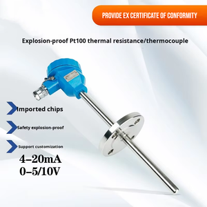 Transmitter Suhu Terintegrasi Anti Ledakan PT100 Tahan Panas Tipe K Termokopel WZP240 Sensor <span class=keywords><strong>Monitor</strong></span> 4-20mA - Product Image 3