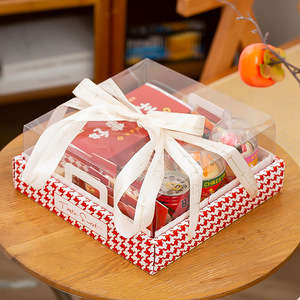 Boîte d'emballage en papier rigide biodégradable et écologique avec couvercle transparent, formes personnalisées et impression à chaud dorée, adaptée aux aliments - Product Image 3