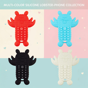 Mordedor de Silicona Suave Personalizado para Bebé, Mordedor en Forma de Langosta, Juguete Divertido para Dedos, Juguetes Sensoriales para Bebés, Mordedor para Aliviar el Dolor de Dentición - Product Image 5