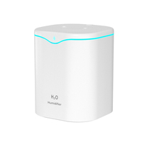 Nouvel humidificateur USB transfrontalier à double pulvérisation en plastique, silencieux, pour chambre à coucher, petit format de bureau, aromathérapie, grande capacité >5L, idéal pour hôtel, camping-car, nuit