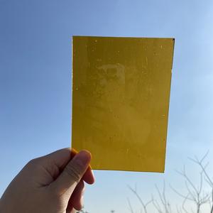 Feuille de verre teinté Jiangsu 3 mm, verre ambre transparent de cathédrale, verre à peindre 411-1 - Product Image 4