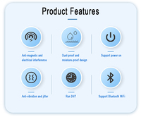 Sistema Android 8,1 de 27 pulgadas, lector RFID Android resistente al agua de 2 + 16G, tableta Industrial resistente con NFC, PC todo en uno