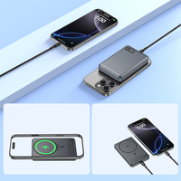 Batería Externa Magnética Ultrafina Personalizable de 5000mAh/10000mAh, Carga Rápida Inalámbrica Qi2 de 15W, Powerbank Delgado