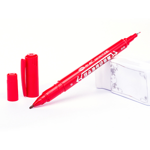 Commercio all'ingrosso SM192 Twin Head pennarello permanente a base di olio doppio punto Art penna per carta con 0.6-1.2mm larghezza di scrittura - Product Image 4