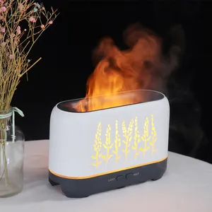 Decorative Home Ultrasonic diffuser 200ml Aroma with Fire Flame humidifier