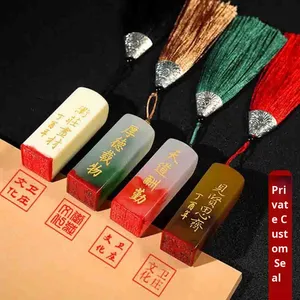 <span class=keywords><strong>Timbre</strong></span> personnalisé en résine acrylique avec nom et nom de l'entreprise, cadeau de graduation vintage pour les entreprises - Product Image 3
