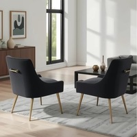 Edelstahl Leder Gepolsterter Esszimmerstuhl Modernes Minimalistisches Design Weiche Polsterung Weiße Rückenlehne für Hotel Restaurant