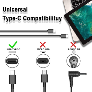 Caricabatterie per Laptop 65W PD3.0 Type-C 20V 3.25A Ricarica Rapida Adattatore di Alimentazione USB-C per Notebook Dell HP Lenovo - Product Image 4