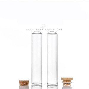 Tubes à cigares en verre de qualité alimentaire respectueux de l'environnement, prix de gros avec couvercles en liège larges pour emballage, pré-rouleaux - Product Image 1