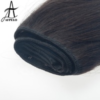 Extensions naturelles de queue de cheval en cheveux brésiliens, queue de cheval humide et ondulée en cheveux humains echthaar