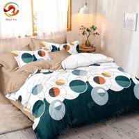 Vente de gros Draps de lit Queen Size Draps plats 3 pièces en 1 jeu de draps de lit 3pcs Draps allumés 2 places