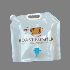 Food Grade 5L PE Plastic Portable Handbag <b>Leak</b>-Proof Stand Up Spout Pouch With Vitop Valve <b>For</b> Water Chemical Liquid - Product Image 6