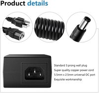 Adaptador de Corriente Universal ESann AC 100-240V a DC12V para Luces de Neón, 12V 5A, para Uso en Escritorio, Material PC/ABS
