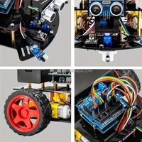 Kit de Desarrollo de Coche Robótico 4WD, Juguetes Educativos STEM para