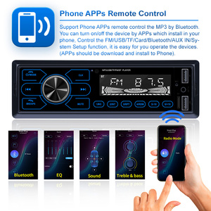 Máy Phát MP3 Xe Hơi 1Din Đèn Nền Màu Xanh Dương Tích Hợp Sạc Nhanh Đài Phát Thanh FM BT Cổng Vào <span class=keywords><strong>Aux</strong></span> <span class=keywords><strong>Radio</strong></span> Xe Hơi Thông Dụng - Product Image 3