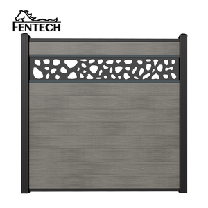 Pannelli Compositi in Legno e Plastica Personalizzabili Fentech, Recinzione con Pali in Alluminio, Steccato WPC per Privacy in Giardino - Product Image 6