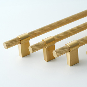 مقابض خزانة ملابس عصرية من النحاس الأصفر مخرش بقطع ماسية ، مقابض ذهبية بدرج خزانة - Product Image 6