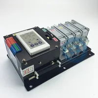 Commutateur de transfert automatique WHK-63N2 10A 4P avec contrôleur intelligent, ATS fiable 6kA pour générateur et alimentation de secours domestique