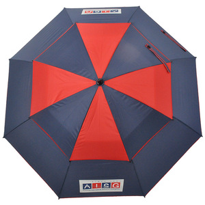 Paraguas de protección solar al aire libre promoción regalo de negocios mango de madera Abs Eva curvado recto resistente al viento - Product Image 1