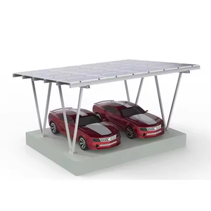 Support d'abri d'auto en aluminium Système de montage de panneau solaire de supports métalliques de parking solaire en aluminium Vente en gros - Product Image 1