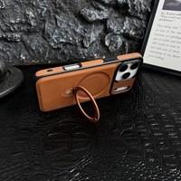 Étui de protection tendance et durable en cuir avec support anti-chute pour iPhone 17 Pro Max Series