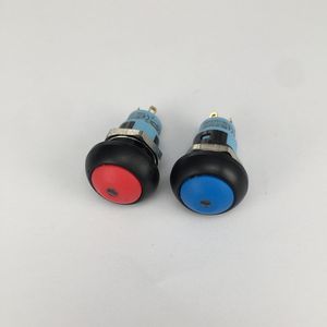 Tahan air IP65 plastik 12mm bulat kecil merah atau biru tombol tekan bercahaya Switch - Product Image 3