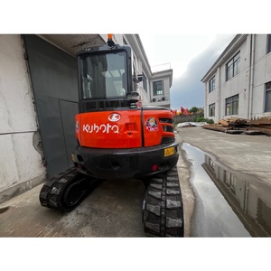 Mini-excavatrice Kubota U55-5 de 5,5 tonnes, excavatrice sur chenilles avec godet de 0,22 m³ de capacité, équipement de construction d'occasion - Product Image 3