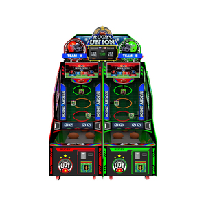 Farbenfroher Park-Arcade-Spielautomat mit Münzeinwurf zum Günstigen Preis und Hoher Qualität: Rugby-Ballwurfspiel, Fußballspiel - Product Image 2