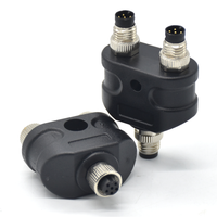 Connecteur étanche M8 6 broches pièces industrielles circulaires Y séparateur mâle femelle prise connecteur de câble de soudage