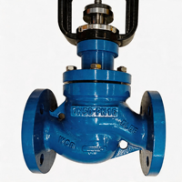 Vanne à soupape pneumatique avec positionneur intelligent 4-20 mA et joint en PTFE pour le contrôle du débit d'eau industriel et la régulation de la pression