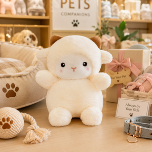 Peluche mouton mignonne |   Mascotte personnalisée OEM/ODM |   Vente en gros d'usine |   Idéal pour les cadeaux, les machines à griffes et la promotion de marques - Product Image 2