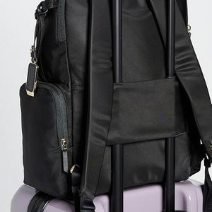 Custom Unisex Large <b>Black</b> Nylon Preppy Style Eco-friendly Recyclable Durable Keymay <b>Backpack</b> Zipper Closure Waterproof Trolley - Product Image 6