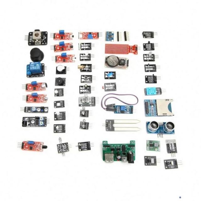 45-in-1 Sensor Module Learning Kit for STEM Education | Upgraded Project Kit, Compatible with Arduino & Pi Pico