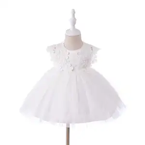 어린이 의류 도매 유럽 귀여운 아기 제품 가장 아름다운 소녀 디자인 어린이를위한 파티 드레스