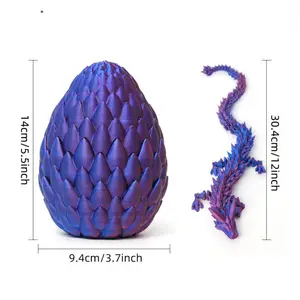 베스트셀러 장식 풍경 3D 인쇄 드래곤 계란 장식 크리 에이 티브 관절 드래곤 할로윈과 크리스마스 드래곤 계란.