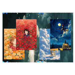 Colección Completa de Ilustraciones de la Serie Shikishi de <span class=keywords><strong>Studio</strong></span> <span class=keywords><strong>Ghibli</strong></span> de YQ Custom, Tableros de Arte Sorpresa Coleccionables de Anime Japonés - Product Image 6