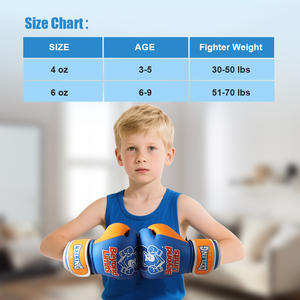 6oz 8oz Gants De Boxe pour Enfants Boxe PU Cuir Formation Gants De Boxe Gants De Boxe Personnalisés - Product Image 6