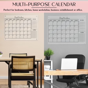 Offre Spéciale : Calendrier personnalisé en acrylique pour bureau et mur avec service professionnel pour les planificateurs mensuels et hebdomadaires - Product Image 3
