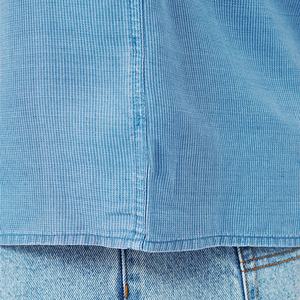 ENYAサマーファッションメンズシャツリネンインディゴトップ半袖メンズリヨセルシャツ高品質男性服トップス - Product Image 5